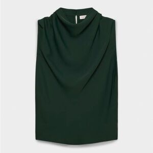 Babaton Carter Blouse in Scarab NWT